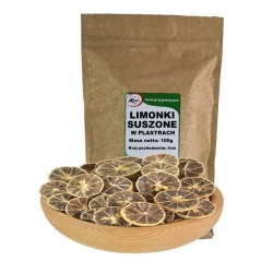 LIMONKI SUSZONE W PLASTRACH 100g